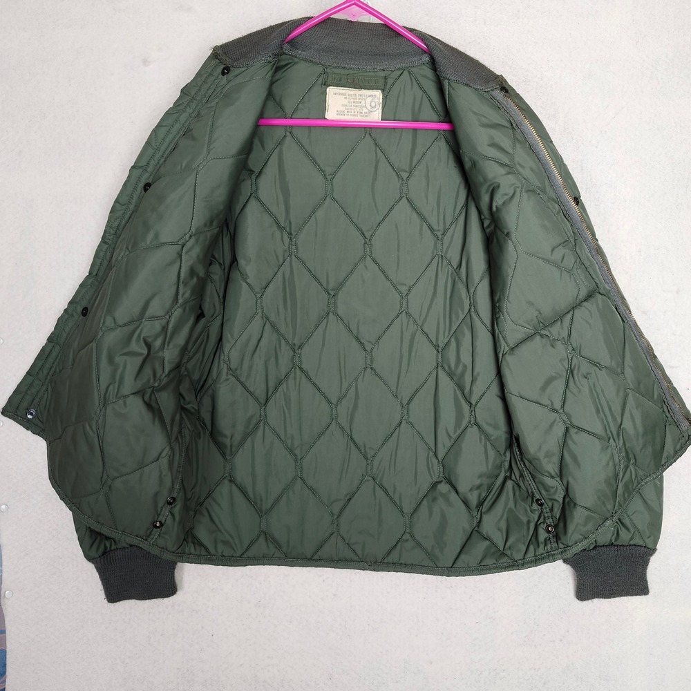 Vintage OG107 M65 Field Coat + USAF 1972 CWU-9/P Quilted Liner Jacket - Picture 11 of 16